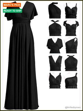 Infinity Dress with Bandeau, Convertible Bridesmaid Dress, Multi-Way, Maxi,